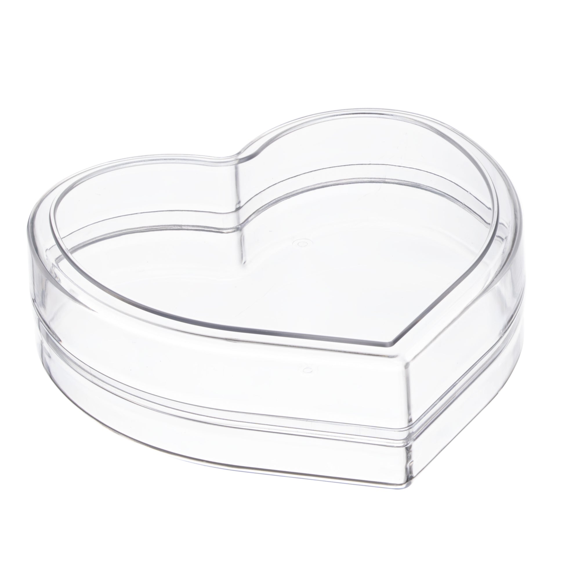 Heart Shaped Clear Acrylic Boxes